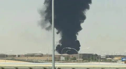خسارت سنگین به مخازن سوخت آرامکو در فرودگاه ریاض