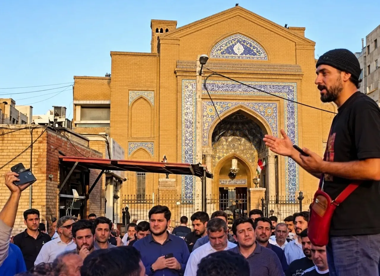 Ehsan Bidkhori und seine Rettung aus dem Feuer mit Hilfe der Menschen und Mohsen Chavoshi
