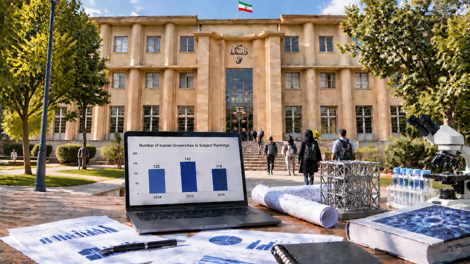نوسانات حضور دانشگاه‌های ایران در رتبه‌بندی شانگهای طی سه سال