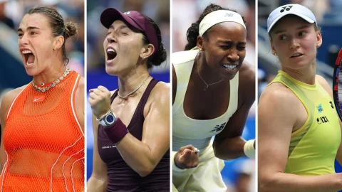 برای نخستین بار از 1975؛ چهار گلادیاتور برتر به نیمه‌نهایی US Open رسیدند!