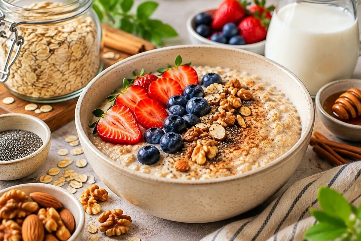 اوتمیل رژیمی با موز و چیا؛ لاغری را با طعمی خوشمزه تجربه کنید