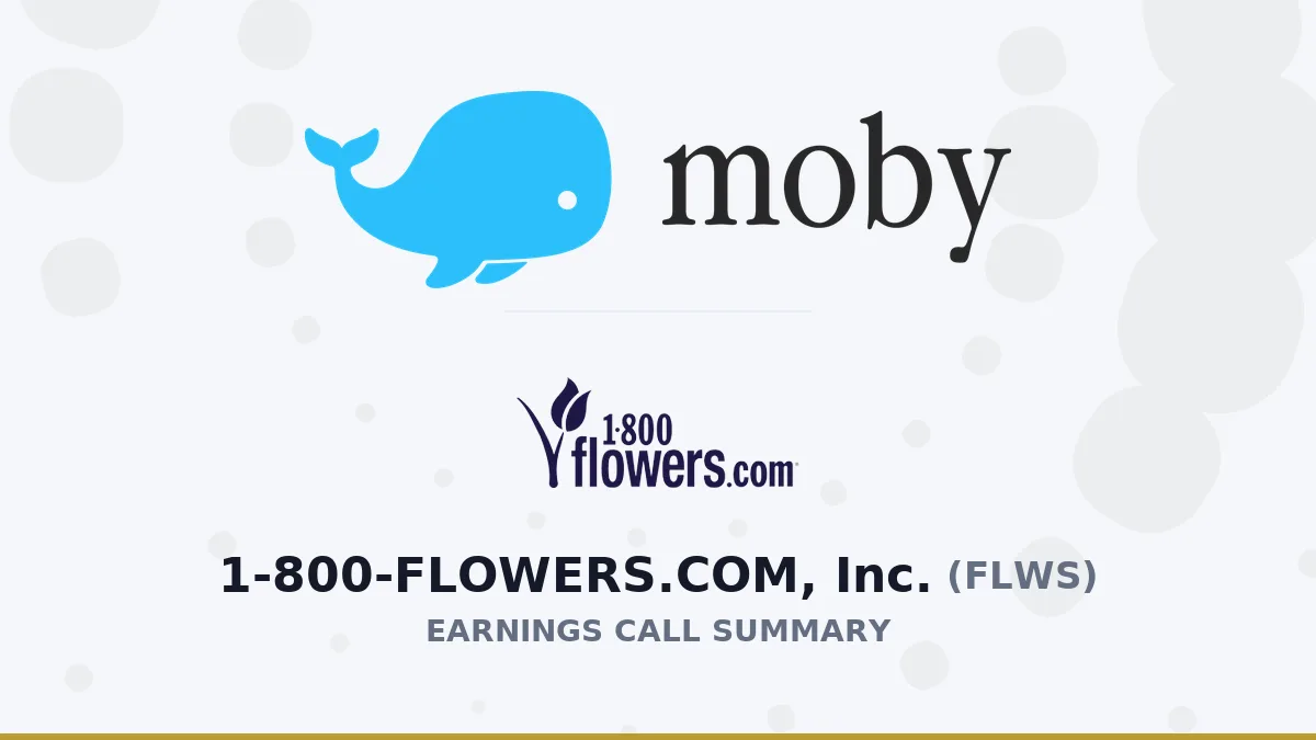 1-800-FLOWERS.COM Financial Results for Q4 2026: Step by Step Towards Success
