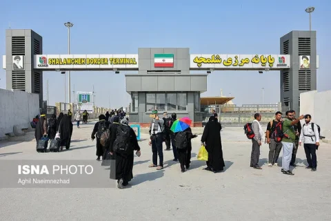 تردد زائران الإيرانيين؛ الحدود شلمجة و چزابة أُغلِقَت