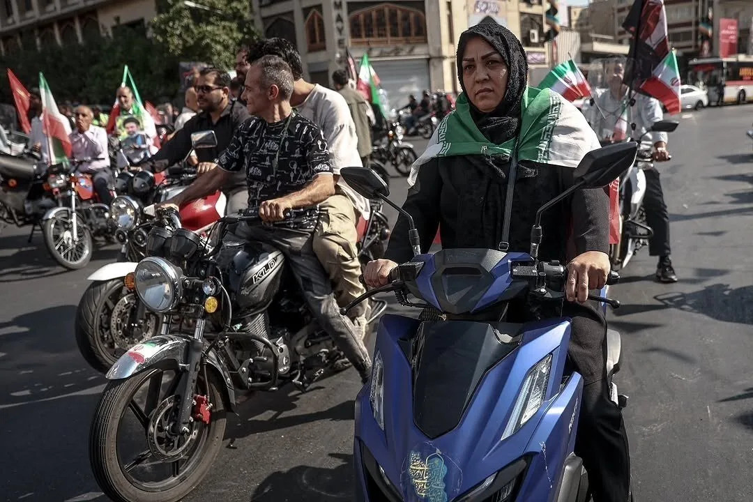 موتورسواران جان‌فدای ایران در روز جمعه به خیابان‌ها آمدند