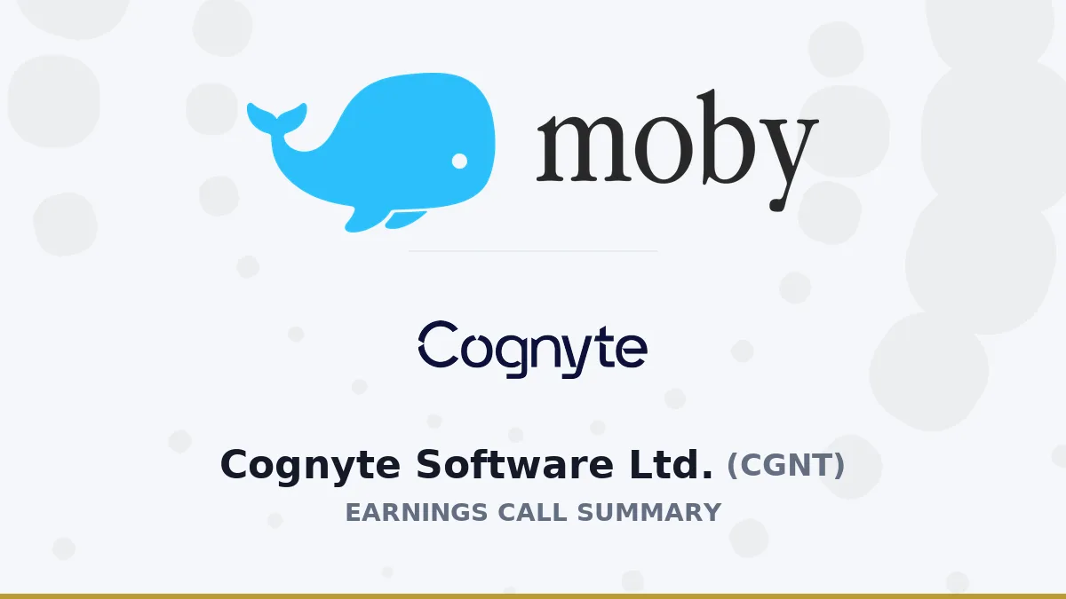 Cognyte Software Ltd. در گزارش درآمدی Q2 2027 چه گفت؟
