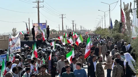 بسیجیان زاهدان در نمایش قوت و انسجام خود در برابر تهدیدها