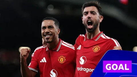 Bruno Fernandes, der Star von Manchester United, verdoppelte die Führung mit einem spektakulären Tor