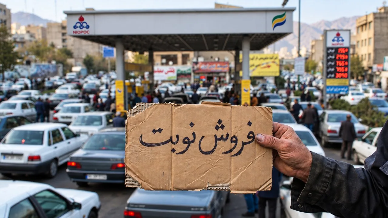 نوبت بگیریم و زندگی کنیم؛ شغل جدید در صف‌های پمپ‌بنزین