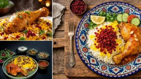 آموزش تهیه زرشک پلو با مرغ؛ رازهای خوش‌رنگ شدن مرغ