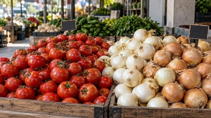 اختلاف قیمت گوجه‌فرنگی و پیاز؛ چالش‌های صادراتی و تأمین بازار داخلی