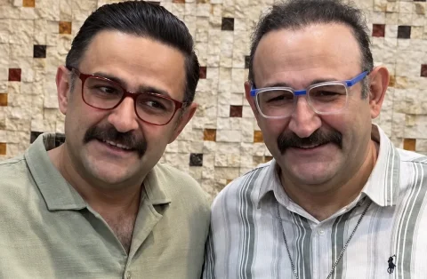هدایت و علی هاشمی در کنار همسرانشان؛ تصویری از یک خانواده هنری