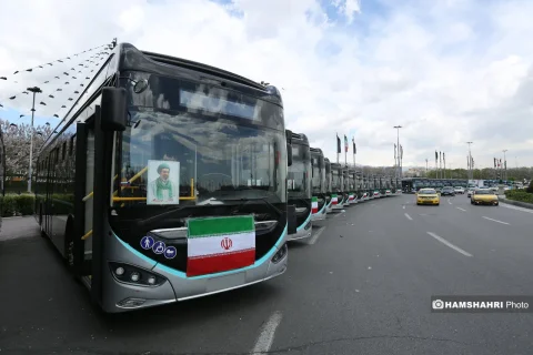 واردات اتوبوس‌های چینی به ناوگان حمل و نقل عمومی تهران