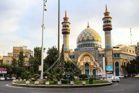 رونمایی از سردیس شهید حاج رمضان در میدان فلسطین تهران
