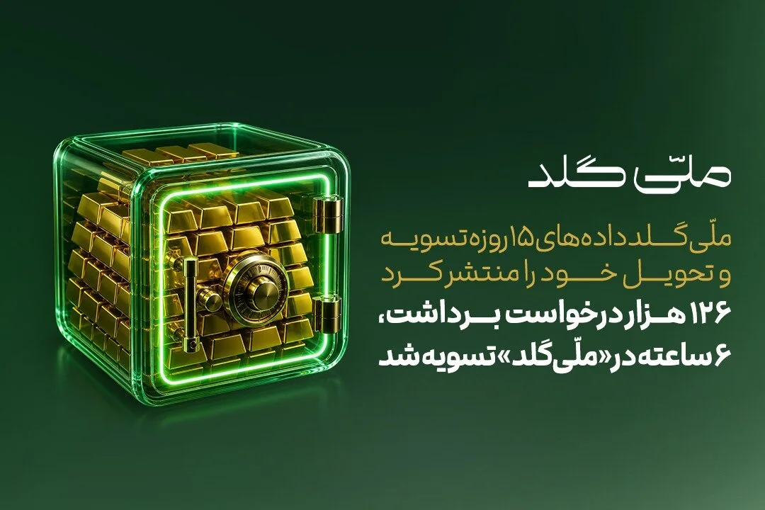 ملّی‌گلد با ۱۲۶ هزار درخواست برداشت در ۶ ساعت تسویه کرد