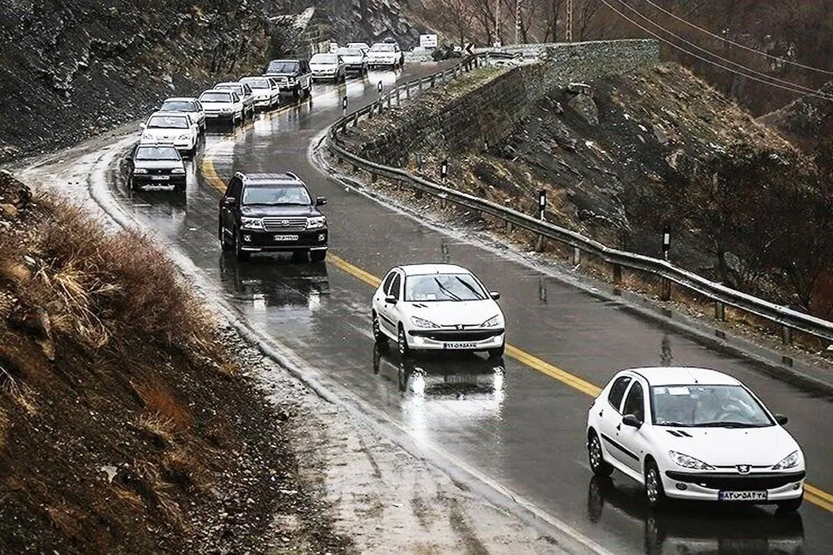 بارش باران در جادههای اردبیل، گیلان، مازندران، گلستان و سمنان
