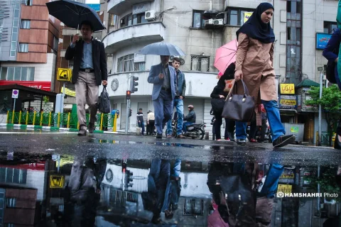 هشدار زرد هواشناسی برای ۱۷ استان کشور به دلیل بارش باران و رعدوبرق