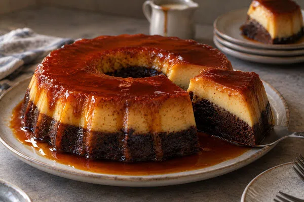 طرز تهیه فلن کیک؛ دسر جذاب پاییزی با سه لایه متفاوت