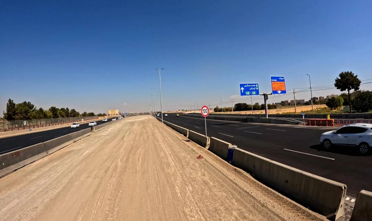 پیشرفت ۵۳درصدی پروژه تقاطع غیرهمسطح شهر آفتاب با آزادراه تهران-قم